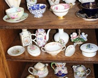 Porcelain from around the world, lots of Limoges, Capodimonte