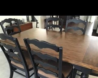 There is a view of the dining room table, it comes with the Hutch located at different location address in previous photo. $850 for all