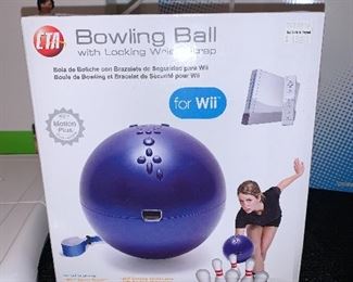bowling ball for use with Wii sports