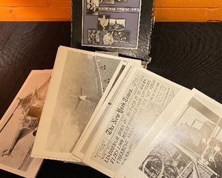 Visual Arts box of black and white aviation photos