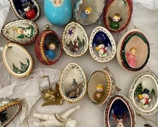 Vintage egg decorations