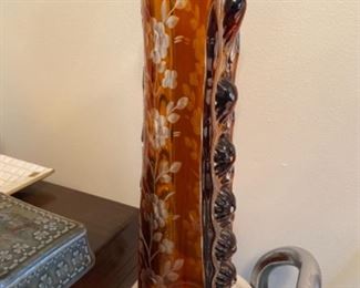 Amazing lead glass vase