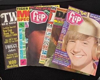 Vintage teen magazines featuring the Monkees