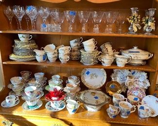 Stemware, China, tea cup sets