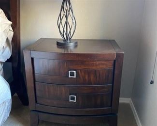 Two great night stands and matching lamps