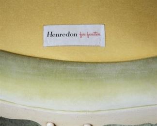 Vintage Henredon velvet chair with down cushion