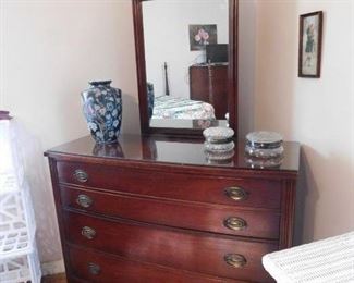 Mahogany Dresser and Mirror