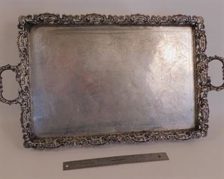 112 oz. 800 silver tray 