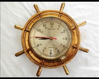 Brass Ship's Clock  
