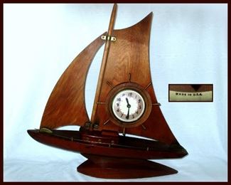 Mid Century Modern Ship Clock 