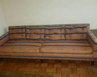 Mid-century sofa w/crunchy cushions