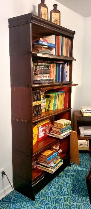 We have TWO beautiful antique barrister/lawyers bookcases here !!!