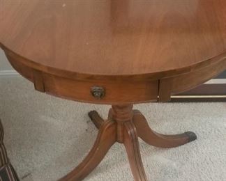 Vintage drum table, two available
