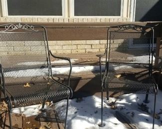 Several outdoor chairs