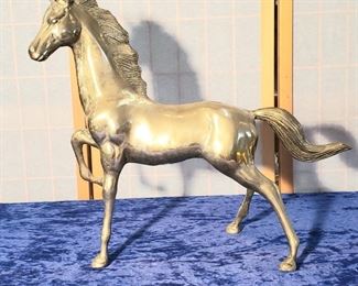 Large Brass horse 