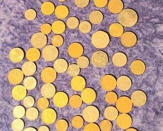 Old assorted foreign coins lot
