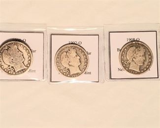 Antique Silver Half Dollars 
New Orleans mint