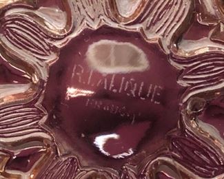 Again, R. Lalique, France, Campanules Coupe Plate exposed to LED lighting...see how it changes in the next picture.