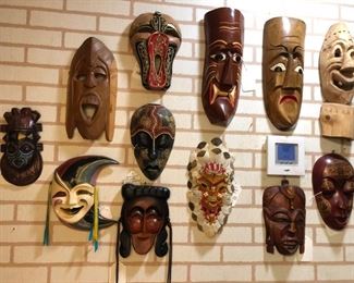 Tribal masks from around the globe