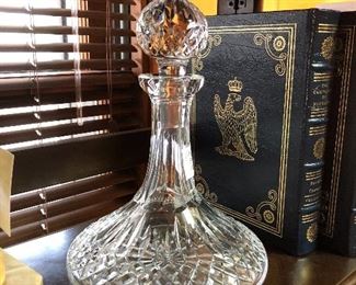 Vintage Waterford ships decanter, Lismore pattern. The old, Irish crystal, heavy… The best!