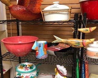 Italian pottery, Texasware bowl. 