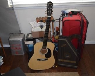 Brand new Fender Guitar & vintage harpsichord