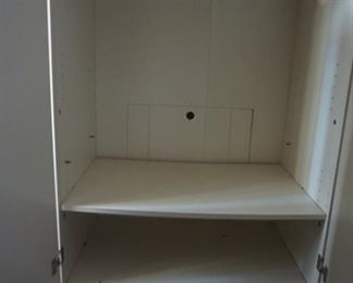 inside of armoire