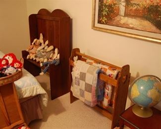 quilts and quilt rack