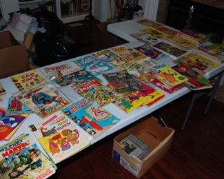 collection of comics, they are in the sunroom, selling as a lot