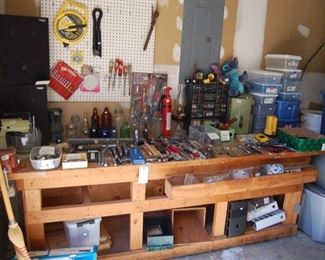 Work Bench & vintage tools