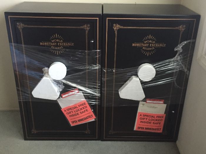 Two World Reserve Monetary Exchange safes. Never used. 