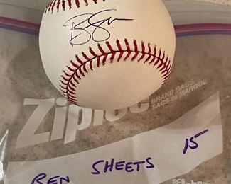 MLB ALl Star Ben Sheets Autographed Baseball