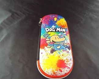 Dog man pencil case.