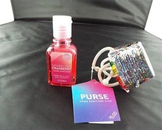 Purse hand sanitizer.