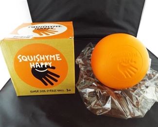 Squishyme happy super size stress ball.