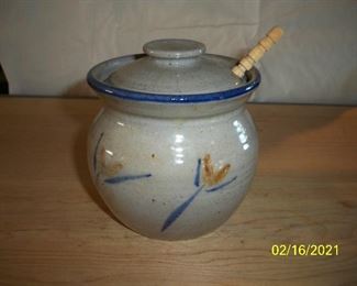 Studio Art Pottery - 3pc  Honey Jar