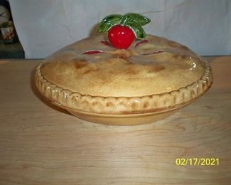 2pc Apple pie plate with cover