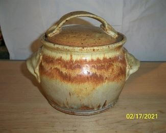 Studio Art Pottery - 2pc Covered Bowl