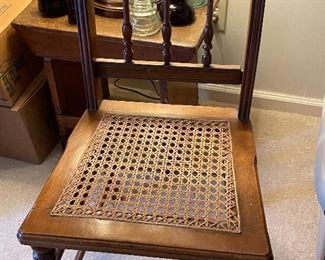Cane bottom chair in excellent condition 