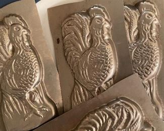 Metal Rooster Candy Molds