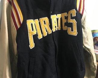 The owner of this jacket played for the Pirates before 1957. 