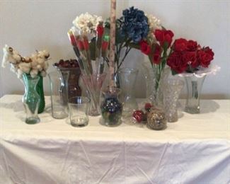 Glass Vases of All Shapes Sizes