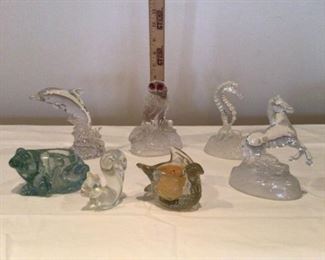 Lead Crystal Glass Animal Figurines