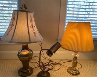 Note These Brass Lamps