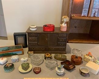 Wooden Jewelry Box Treasure Holders