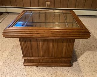 Mirror Top End Table