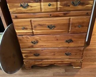 Vintage cedar chest of drawer (part of a 3 piece set)