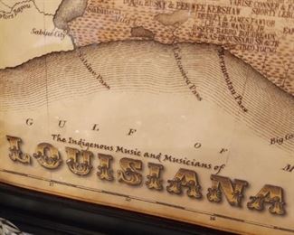 The Indigenous Music and Musicians of Louisiana MAP