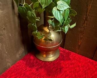 . . . a brass planter