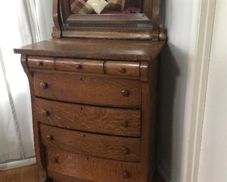Lovely vintage chest with attached mirror 